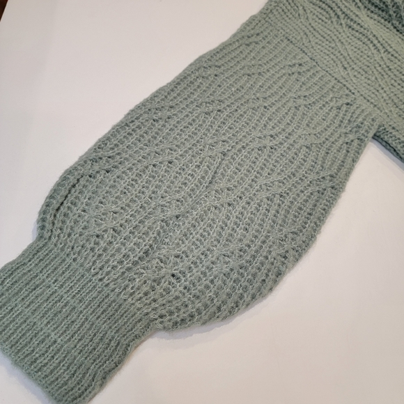 Chelsea & Violet Mock Neck Balloon Sleeve Cable Knit Sweater Size XXL NWT! - Picture 14 of 17